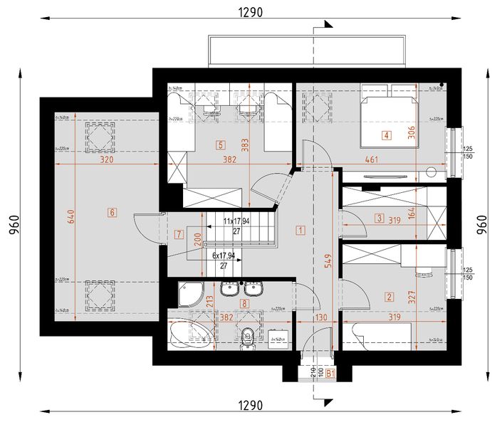 Poddasze projektu D111