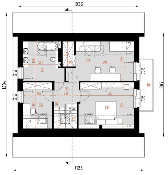 Poddasze projektu D128A