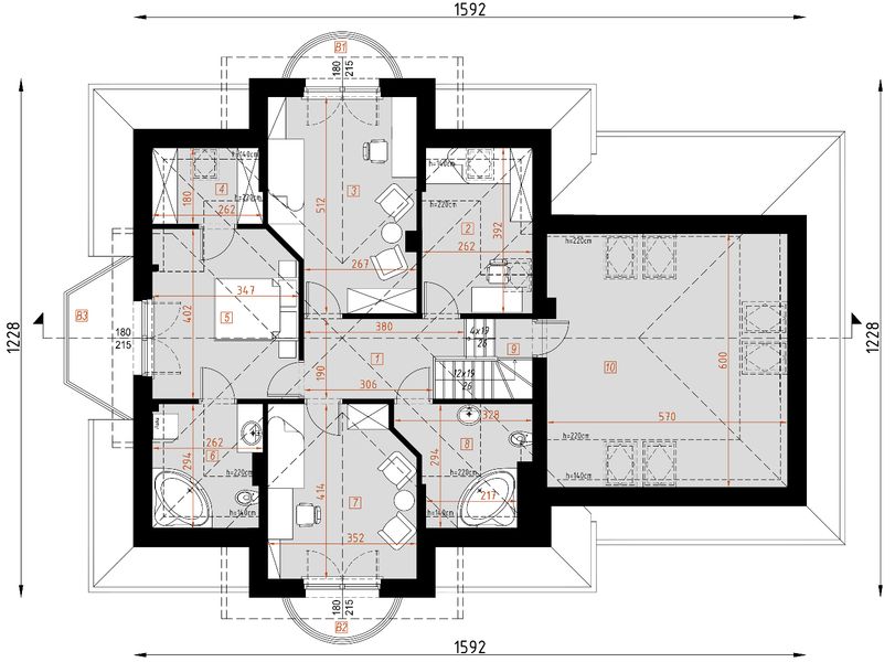 Poddasze projektu D160