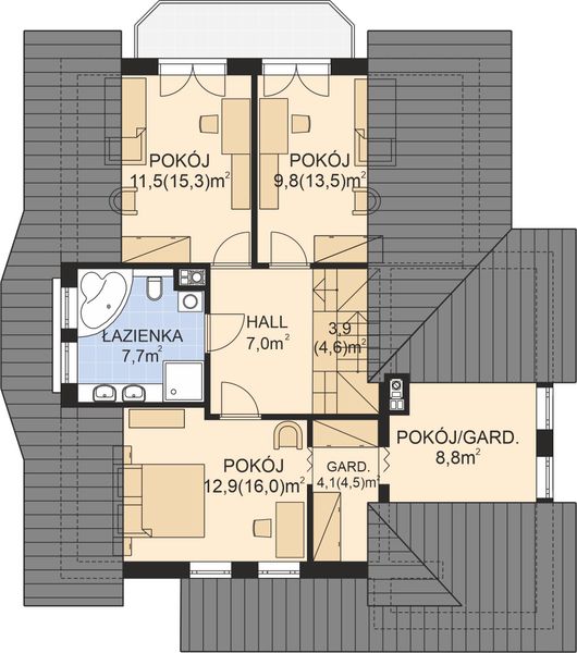 Poddasze projektu APS 033
