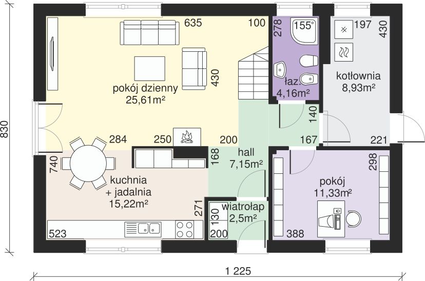 Parter projektu Dom przy Alabastrowej 19