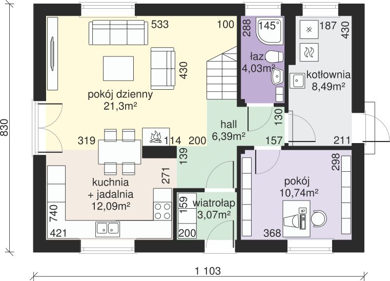 Parter projektu Dom przy Alabastrowej 20