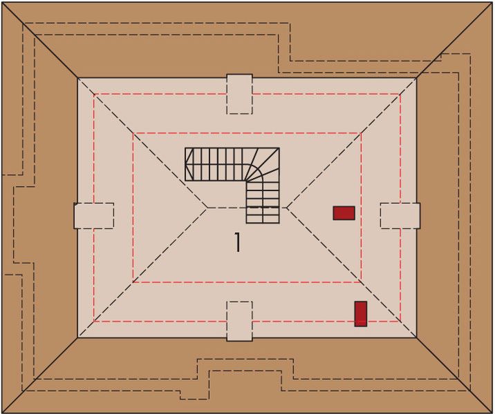 Poddasze projektu Flo II