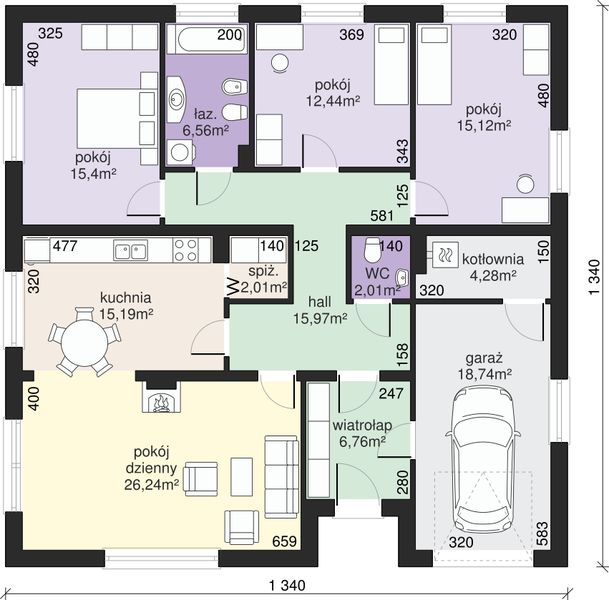 Parter projektu Dom przy Słonecznej 2 bis