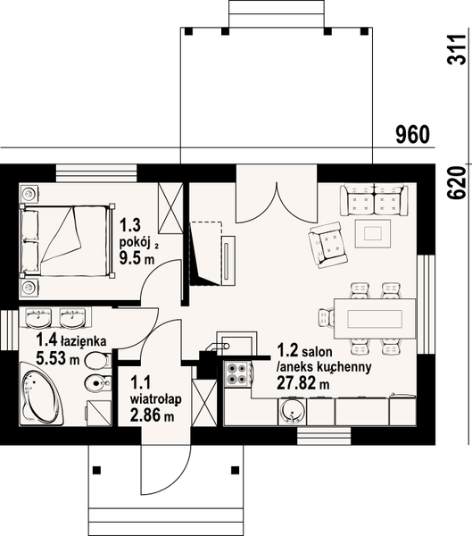 Parter projektu Hoczew mała 3m