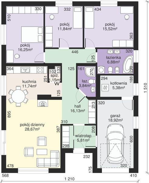 Parter projektu Dom przy Słonecznej 6 bis