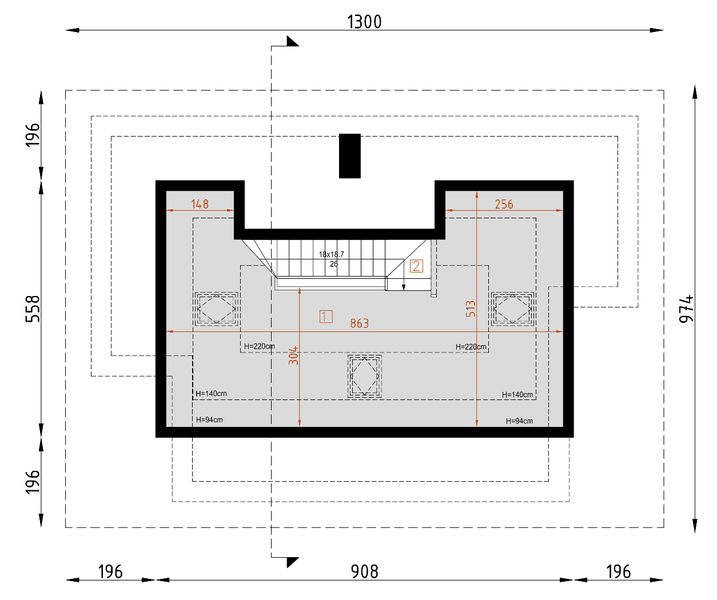 Poddasze projektu D148B
