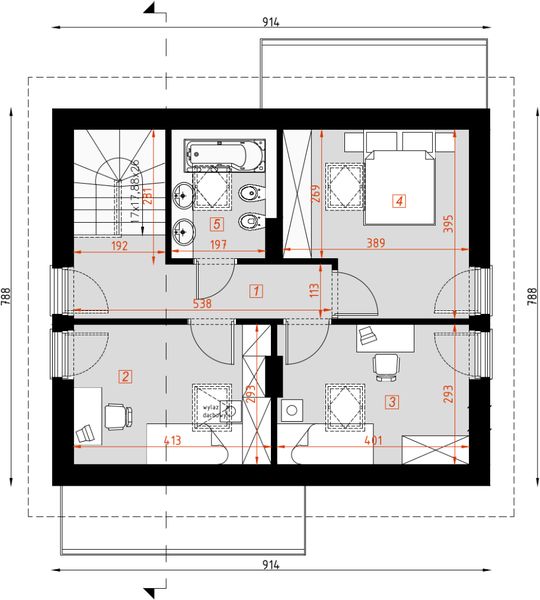 Poddasze projektu D153A