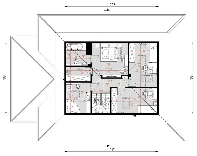 Poddasze projektu D131A