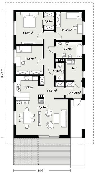 Parter projektu Bono drewniany