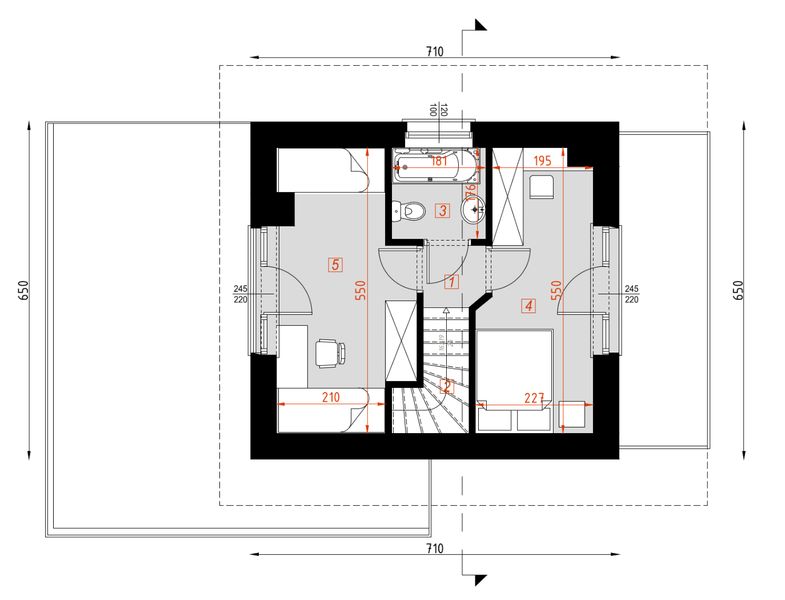 Poddasze projektu D157