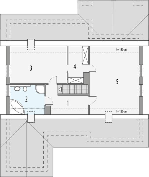 Poddasze projektu Ambrozja 1b