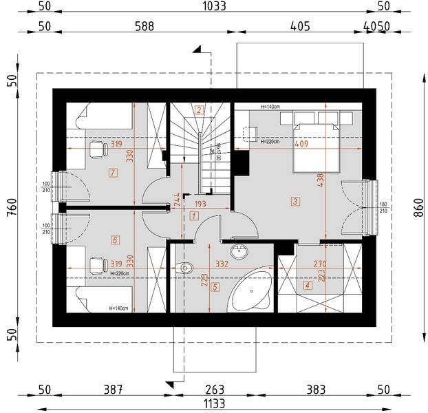 Poddasze projektu D170