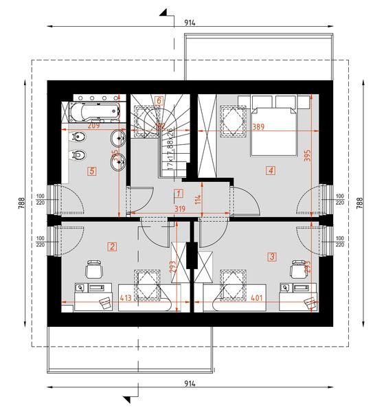 Poddasze projektu D153B
