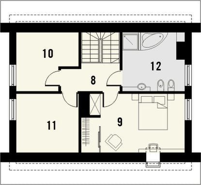 Poddasze projektu Calvados