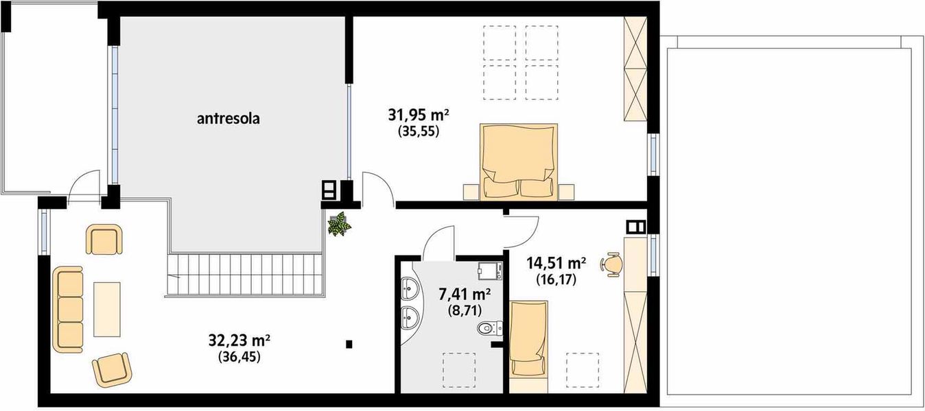 Poddasze projektu Onyks 3