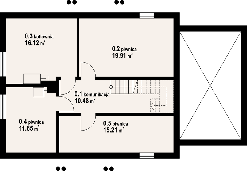 Piwnica projektu Jaworowo 9k-01