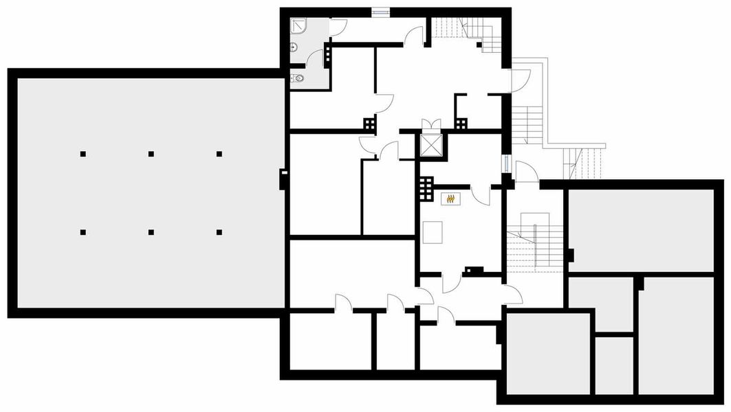 Piwnica projektu Cykada 5 Pensjonat, Hotel, Dom weselny