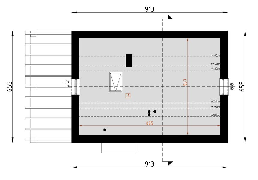 Poddasze projektu D58A - Ewelina A