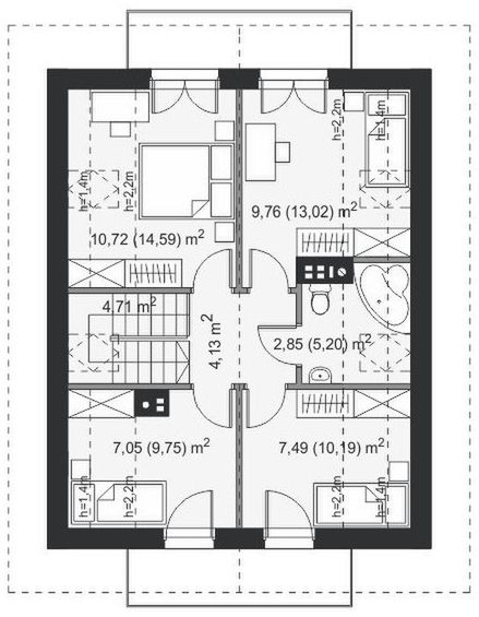 Poddasze projektu Avocado Termo