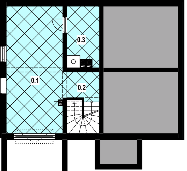 Piwnica projektu L-99 Dom polna murowany