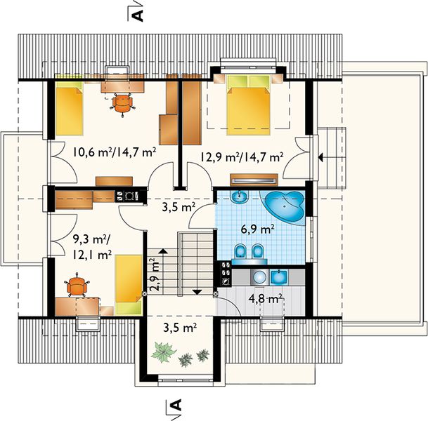 Poddasze projektu Mirona (1457)