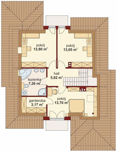 Poddasze projektu Flawia