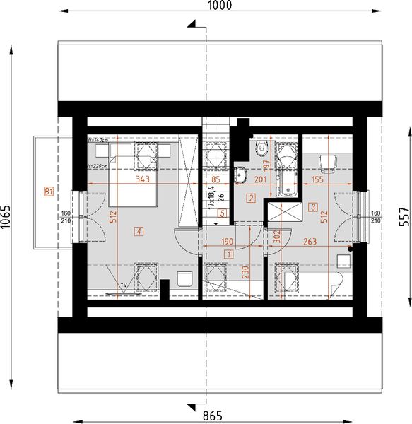 Poddasze projektu D144C