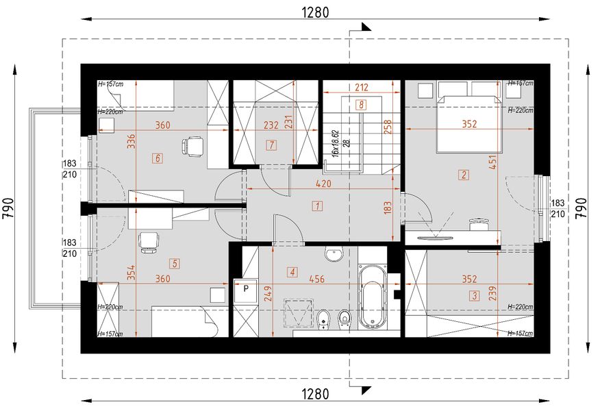 Poddasze projektu D208B
