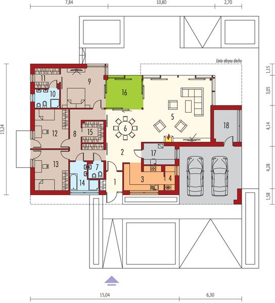 Parter projektu EX 6 soft (z wiatą)