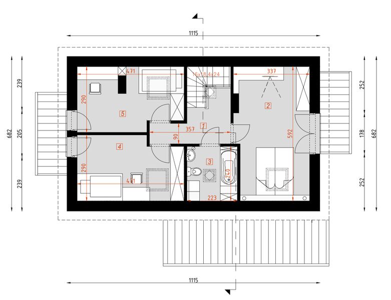 Poddasze projektu D182B