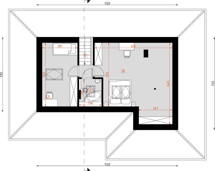 Poddasze projektu D216C