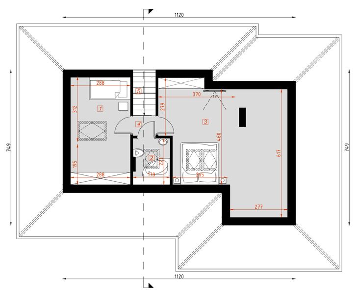 Poddasze projektu D216A