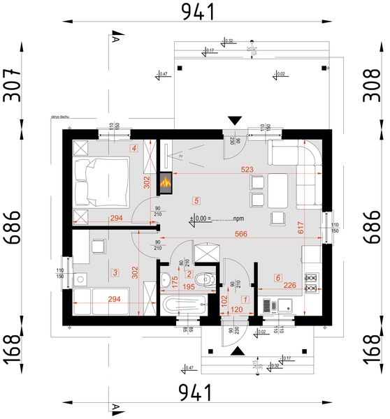 Parter projektu D51 - Justyna wersja drewniana