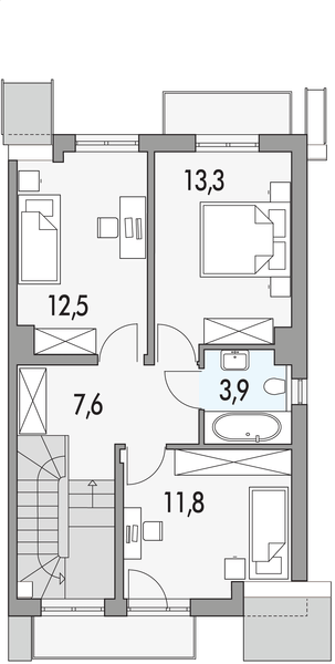 Piętro 1 projektu Nutka P