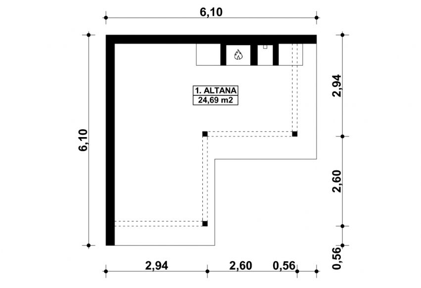Parter projektu G156 - Altana ogrodowa
