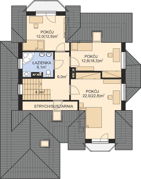 Poddasze projektu APS 130