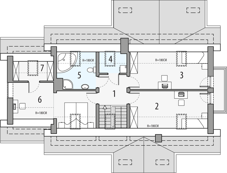 Poddasze projektu Aston 2ap