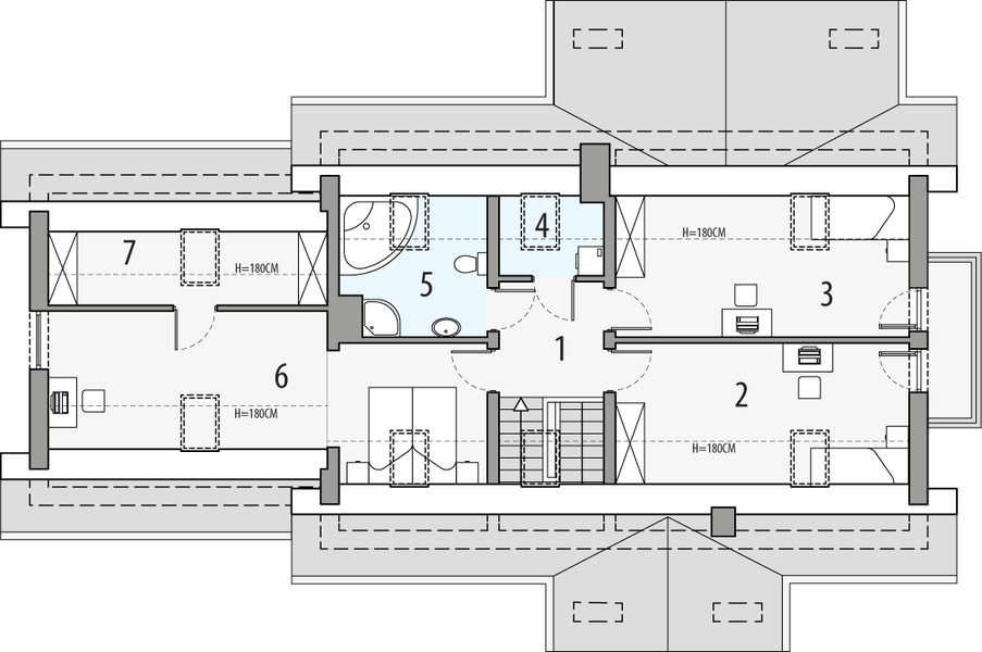 Poddasze projektu Aston 2b