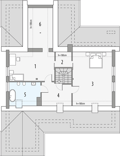 Poddasze projektu Ambrozja 2b