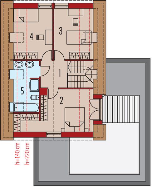 Poddasze projektu E13 G1 economic