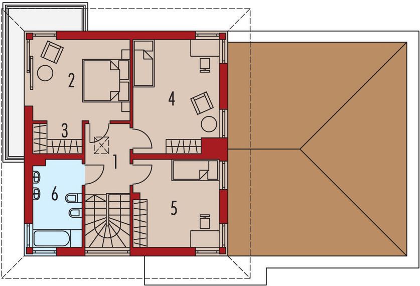 Piętro 1 projektu Rodrigo II G2