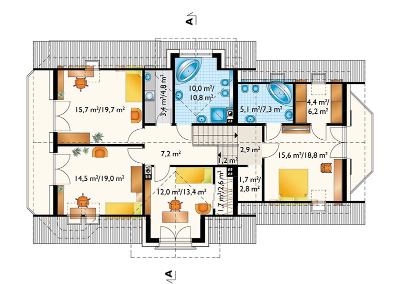 Poddasze projektu Turkus Rex (1468)