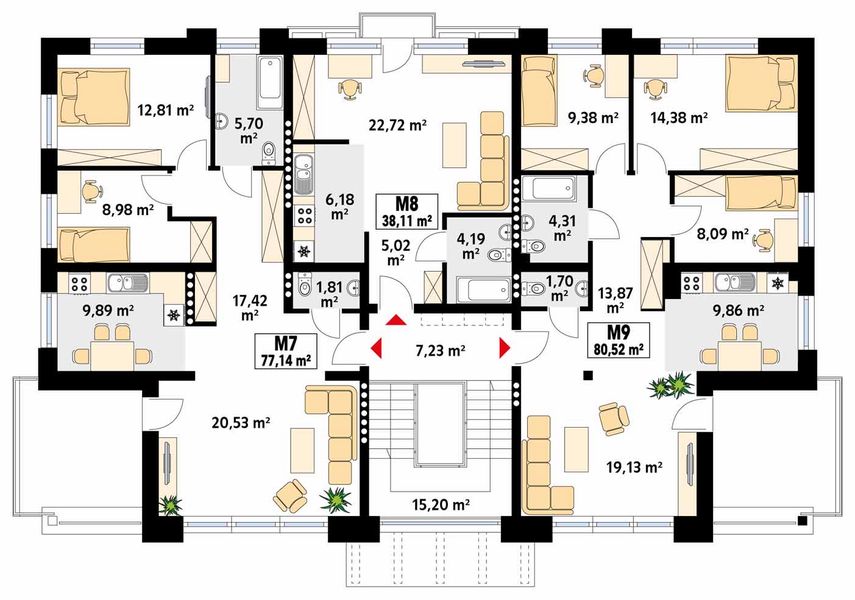 Piętro 2 projektu Lazur 2