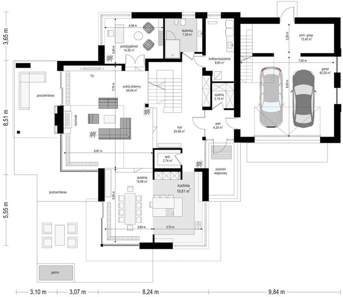 Parter projektu Dom z widokiem