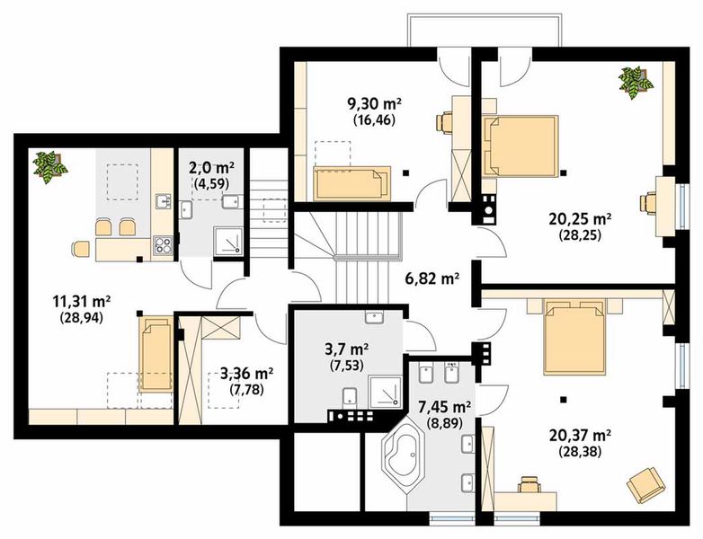 Poddasze projektu Feria dr-B