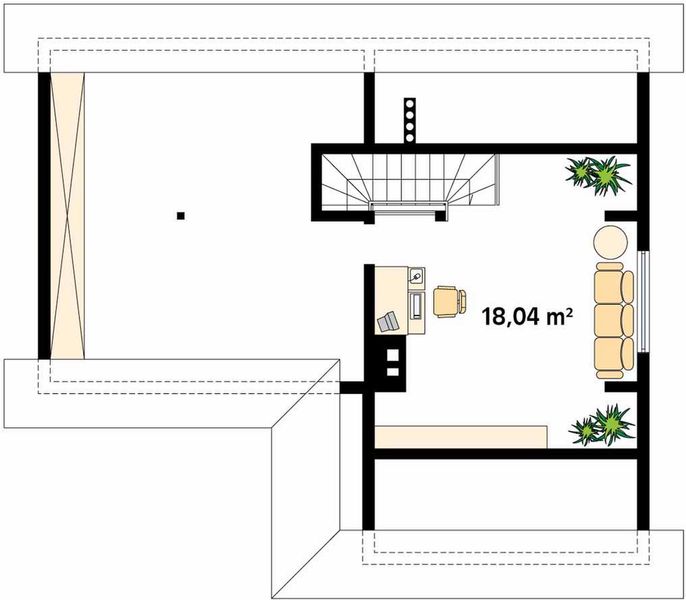 Poddasze projektu Szyper 4 dr-S
