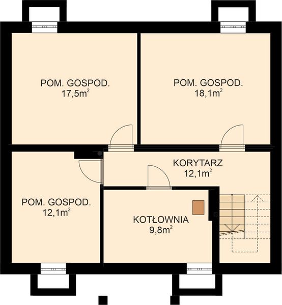 Piwnica projektu APS 032 + P