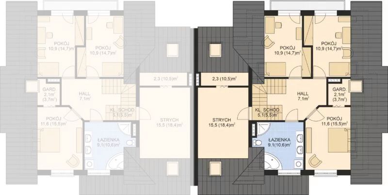 Poddasze projektu APS 192