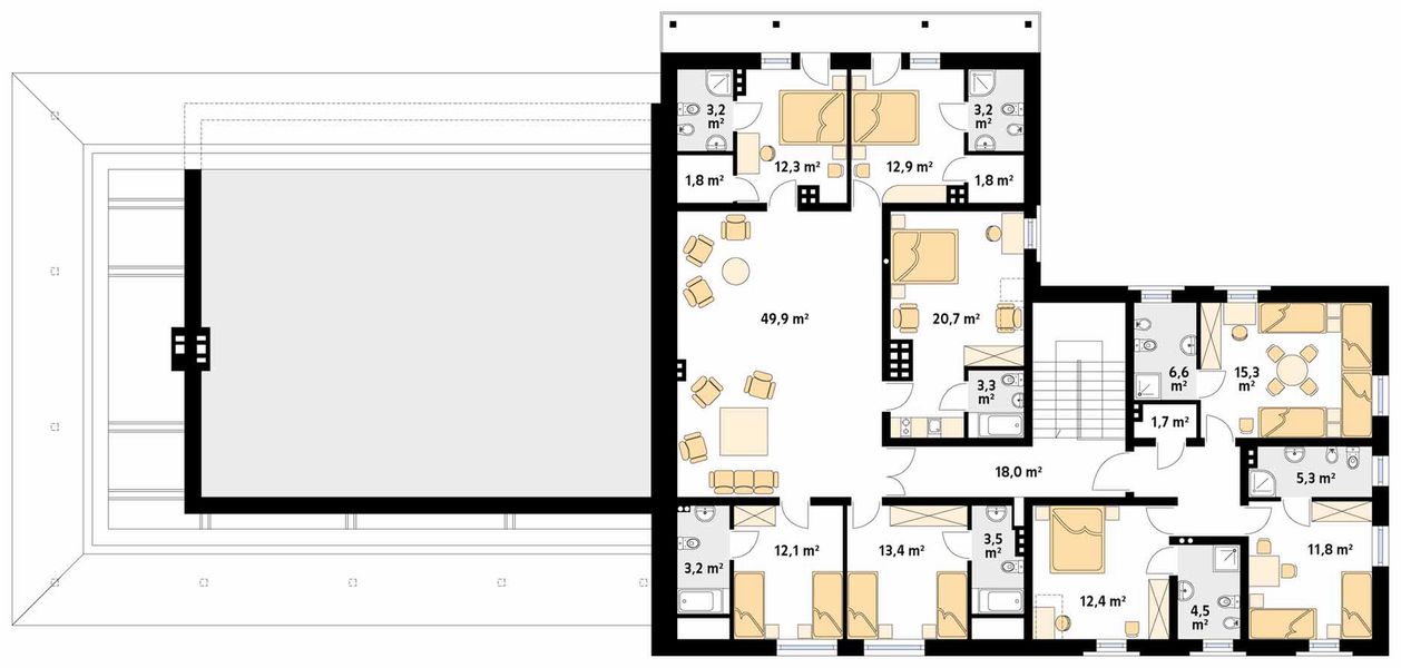 Poddasze projektu Cykada